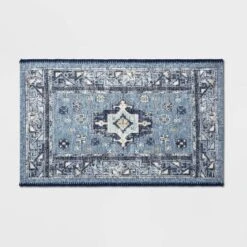 Vintage Persian Medallion Kitchen Rug Blue - Threshold™ -Best Home Decoration GUEST 025b5f6d 8461 43cc b2bd 68ea68432beb