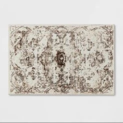 Stanfield Companion Distressed Scroll Area Rug Cream - Threshold™ -Best Home Decoration GUEST 0726d2b4 5e5f 4492 8635 4c8273a2e480