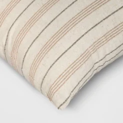 Cotton Flax Woven Striped Square Throw Pillow - Threshold™ -Best Home Decoration GUEST 08c83243 712a 4977 937c c04fac6ebbef