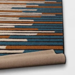 Striped Area Rug Turquoise/Yellow - Threshold™ -Best Home Decoration GUEST 0b4a0035 fe47 415b b8bc 835b26f69969