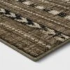 5'x7' Bethel Woven Stripe Rug Cream/Brown/Black - Threshold™: Geometric Medium Pile, Skid-Resistant, Indoor Area Rug -Best Home Decoration GUEST 0c03d118 70a7 4206 b9e3 3371c5efe0aa