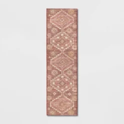 Southbury Washable Printed Diamond Persian Style Rug Rust - Threshold™ -Best Home Decoration GUEST 0dc3d757 a573 455f aead 9484994bb3bd