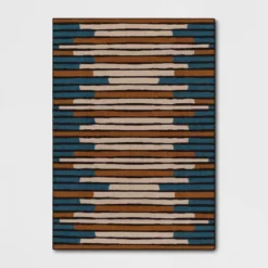 Striped Area Rug Turquoise/Yellow - Threshold™ -Best Home Decoration GUEST 1285ec14 7240 47e7 bf2e 2ce133f995b4