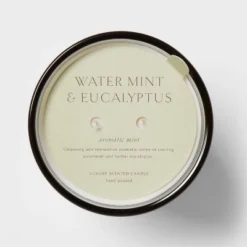 Colored Vase Glass With Dustcover Watermint And Eucalyptus Candle Green - Threshold™ -Best Home Decoration GUEST 138a925b cebc 4734 877a 32f650153977