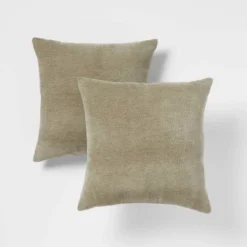 2pk Chenille Square Throw Pillows - Threshold™ -Best Home Decoration GUEST 15025fdd 30b4 491f aa83 d7cce8d6ff84