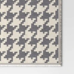 50''x60'' Oversized Chenille Woven Houndstooth Throw Blanket Gray/Neutral - Threshold™ -Best Home Decoration GUEST 190eb2f1 64ca 4b3d be91 9e211292249f