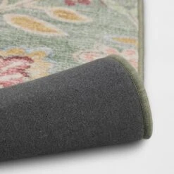 28"x84" Floral Memory Foam Runner Rug Sage Green - Threshold™ -Best Home Decoration GUEST 1955b3d9 c1c2 4323 bef0 b284223bb077