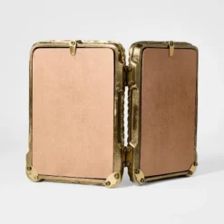 4"x6" Metal Rope Folding Picture Frame Brass - Threshold™ Designed With Studio McGee -Best Home Decoration GUEST 1a0f7fc3 11b6 4703 941d 4f746fb746a9