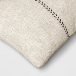Oversized Stitched Lumbar Throw Pillow Neutral - Threshold™ -Best Home Decoration GUEST 1b3e6912 537b 4a18 a3c5 485cfb4f0792