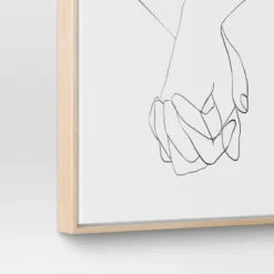 (Set Of 2) 16" X 20" Hands Framed Canvas - Threshold™: Modern Wall Art, Vertical Orientation, Sawtooth Back -Best Home Decoration GUEST 1e9b7e01 4f2d 4cd0 86c5 40b7396d1fcf