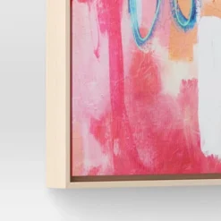 24" X 30" Colorful Collage By Amira Rahim Framed Wall Canvas - Threshold™: Modern Abstract Digital Art, Polystyrene Frame -Best Home Decoration GUEST 215292c9 44ea 4310 8fef 164610100dff