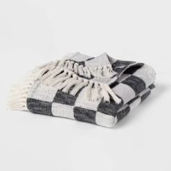 60"x80" Woven Cotton Checkered Bed Throw - Threshold™ -Best Home Decoration GUEST 21ece0cd d5f6 45ed 8de5 f3cde6fa73bb