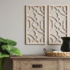 Set Of 2 Wood Lattice Wall Hanging Brown - Threshold™ -Best Home Decoration GUEST 2231e73a 544c 4da4 b78d 808a58d1cb7e