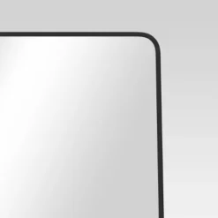 18" X 60" Metal Aluminum Cheval Floor Mirror Black - Threshold™ -Best Home Decoration GUEST 24c49364 412b 47fa 8624 430bcfbf0d6f