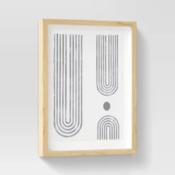 (Set Of 2) 16" X 20" Curve Lines Framed Under Glass Black - Threshold™ -Best Home Decoration GUEST 24f5d4b2 be77 44d4 8749 915176716206