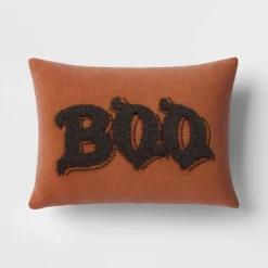 Oversize Boo Tufted Woven Cotton Lumbar Halloween Throw Pillow - Threshold™ -Best Home Decoration GUEST 251345a3 044a 4aa3 91ad 1a9a61a5cdf2
