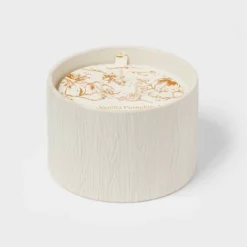 Textured Straight Side Ceramic Vanilla Pumpkin Candle White - Threshold™ -Best Home Decoration GUEST 2513be30 c0ea 4d62 a566 9d1244b0e247