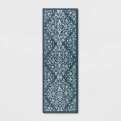Vintage Print Comfort Rug Blue - Threshold™ -Best Home Decoration GUEST 27cfa3a5 387a 437b a65c 003e7fadefea