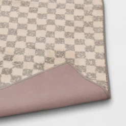 2'6"x4' Checkerboard Plush Accent Rug - Threshold™ -Best Home Decoration GUEST 2ab6dcc8 905b 4d18 a009 496b9ef60c35