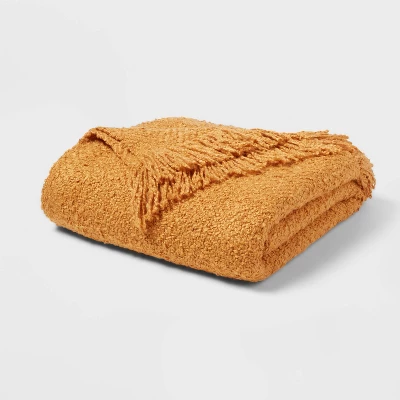 Fringed Boucle Bed Throw - Threshold™ 7 Fringed Boucle Bed Throw - Threshold™ - Image 5