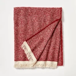 Herringbone Frayed Edges Throw Blanket - Threshold™ Designed With Studio McGee -Best Home Decoration GUEST 2db9fb6e d97b 4ee9 92a0 48b2688839c5