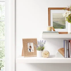 Wood Matted Wall Frame Midtone Woodgrain - Threshold™