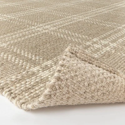 Cottonwood Hand Woven Plaid Wool/Cotton Rug - Threshold™ Designed With Studio McGee 5 Cottonwood Hand Woven Plaid Wool/Cotton Rug - Threshold™ Designed With Studio McGee - Image 3