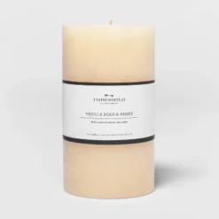 Pillar Vanilla Bean And Amber Candle - Threshold™ -Best Home Decoration GUEST 311acfd4 ed2f 4111 b923 395ad3b6df96