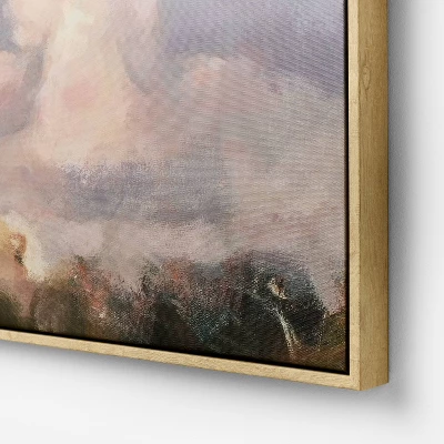 30"x30" Clouds Framed Canvas - Threshold™ Designed With Studio McGee 4 30"x30" Clouds Framed Canvas - Threshold™ Designed With Studio McGee - Image 2