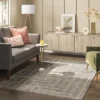 Linen Shine Overtufted Area Rug Gray/Ivory - Threshold™