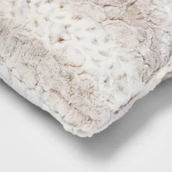 Snow Leopard Ombre Faux Fur Throw Pillow - Threshold™ -Best Home Decoration GUEST 3736a0e8 d523 4b7d 8a08 9d54d4dfe9b9