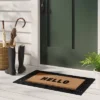 1'11"x2'11" 'Hello' Rubber Coir Doormat Natural/Black - Threshold™ -Best Home Decoration GUEST 3a3baaf5 f75a 4719 8fbd f105e6bd8f80