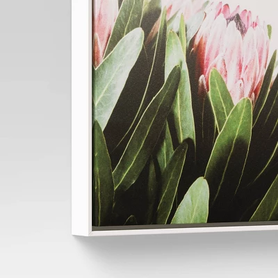 16" X 20" Floral Photography Framed In Pale Maple Wall Canvas Pink - Threshold™ 5 16" X 20" Floral Photography Framed In Pale Maple Wall Canvas Pink - Threshold™ - Image 3