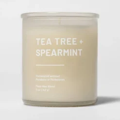 Glass Jar Tea Tree And Spearmint Candle Beige - Threshold™ -Best Home Decoration GUEST 44b883d8 baee 4787 a74c 3d32a16e8b4f
