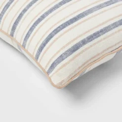 Woven Striped With Plaid Reverse Throw Pillow - Threshold™ -Best Home Decoration GUEST 4938b7b3 c259 4afa 9a6d 3d8d9bd31981