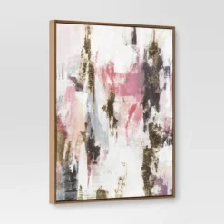 (Set Of 2) 16"x20" Foil Abstract Canvas Framed Arts - Threshold™ -Best Home Decoration GUEST 49d7f67c fe06 447f 9705 5355c17708c7