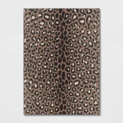 Leopard Area Rug Brown - Threshold™ -Best Home Decoration GUEST 4c6524a9 3b0a 49e0 8a39 731fe509357b