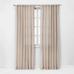 1pc Light Filtering Linen Window Curtain Panel - Threshold™ -Best Home Decoration GUEST 4db17cab 22b1 49a0 9537 7c04d068a2c5