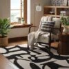 Abstract Inkblot Rug Black/White - Threshold™ -Best Home Decoration GUEST 4ebd94c0 588c 4d37 a38f 2a8f134bc60b