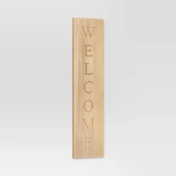 40"x10" Reversible Wood Leaner - Threshold™: Farmhouse Style MDF Vertical Decor With Rustic Quote Adage Saying -Best Home Decoration GUEST 4fe69c4a c129 4178 9037 c1eadcf3bf89