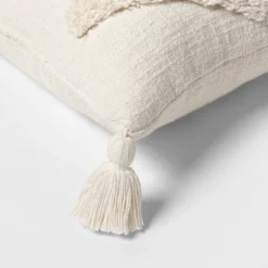 Oblong Tufted Diamond Tassel Decorative Throw Pillow Natural - Threshold™ -Best Home Decoration GUEST 5187fb9d 3b02 4799 94fc 4ae5ac0a728c
