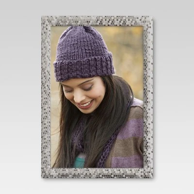 Brushed Nickel Textured Frame - Threshold 3 Brushed Nickel Textured Frame - Threshold