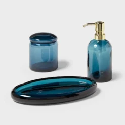 Colored Glass Bath Tray Blue - Threshold™ -Best Home Decoration GUEST 5281e2b5 1cfb 454f 81f0 f206c0c55322