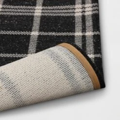 2'x3' Indoor/Outdoor Woven Tapestry Rug Black - Threshold™ -Best Home Decoration GUEST 54629686 3e3f 4e53 b498 53ba8d4eeb8d