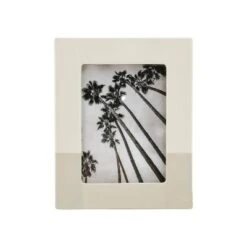 Stoneware Single Image Frame With Hand Painted Finish Cream - Threshold™ -Best Home Decoration GUEST 5cbf0de1 8842 46e6 987d 976f84bba718