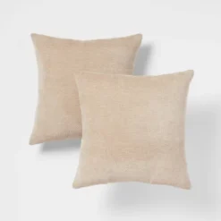 2pk Chenille Square Throw Pillows - Threshold™ -Best Home Decoration GUEST 64171842 af43 4a38 8959 787cd8bf87c2