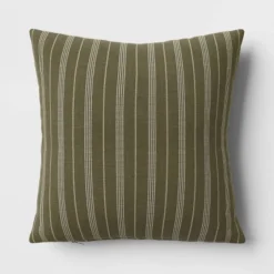 Cotton Flax Woven Striped Square Throw Pillow - Threshold™ -Best Home Decoration GUEST 650ad36d 6c78 4be8 b6fa 185fe0dc4e84
