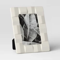 Stoneware Table Frame Matte Cream - Threshold™ -Best Home Decoration GUEST 676e4981 ef05 4966 a96d 80bc66acb04a