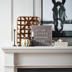 14"x 14" Wood Letterboard Gray - Threshold™ -Best Home Decoration GUEST 699d8510 7f89 4295 a079 334b0e290c4f