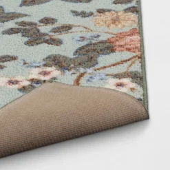 2'x3' Floral High Low Loop Accent Rug Green - Threshold™: Washable Entryway Throw, Indoor Skid-Resistant Rug -Best Home Decoration GUEST 6abb636b 69c5 400b a111 cf6f9c0ec17c